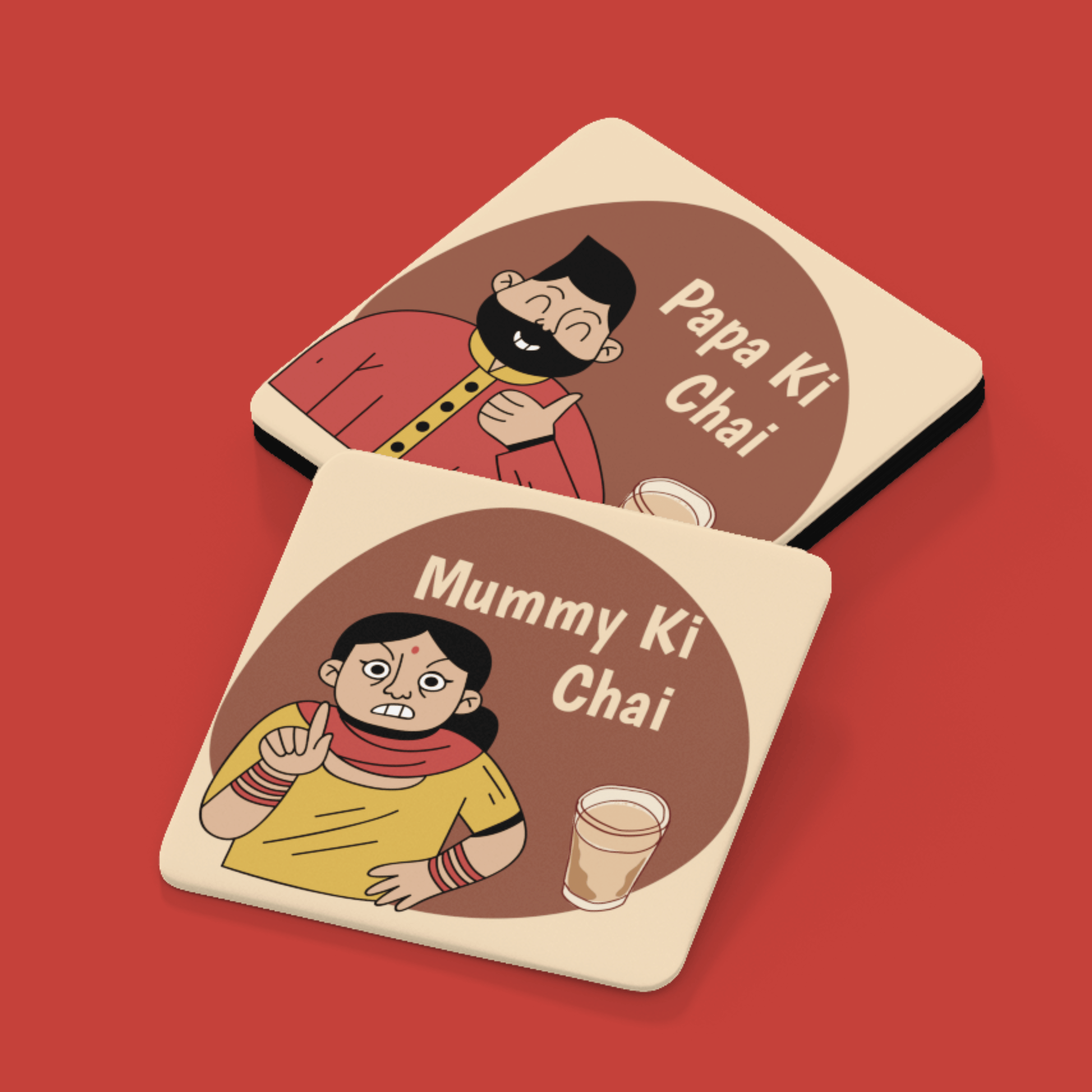 The Great Indian Family Coaster Set