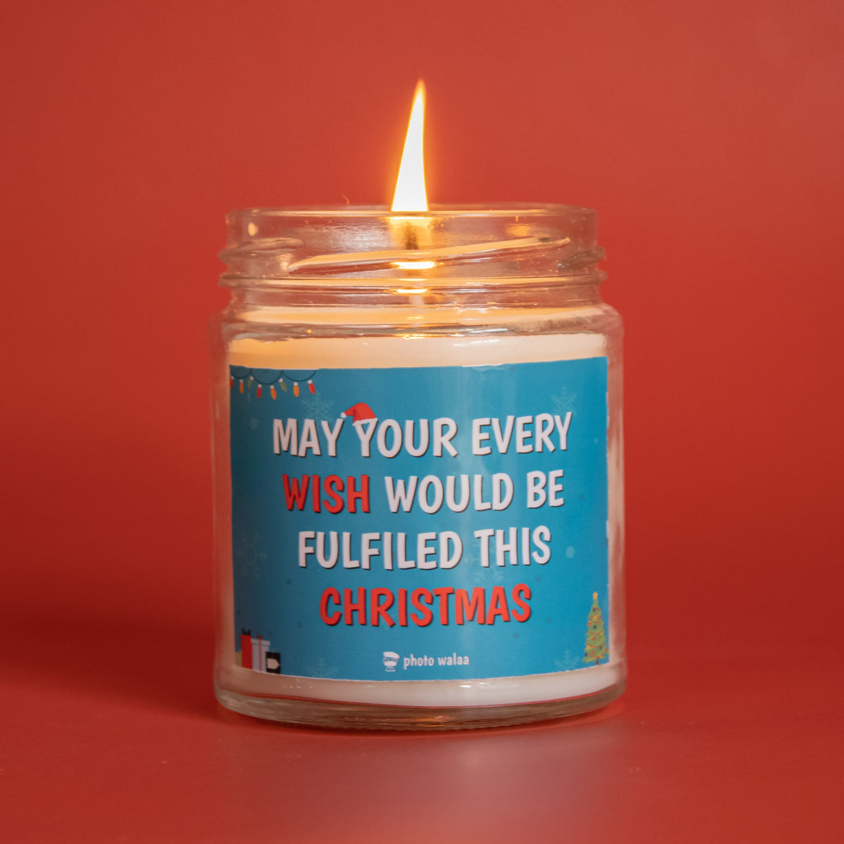 Christmas Greetings Candle